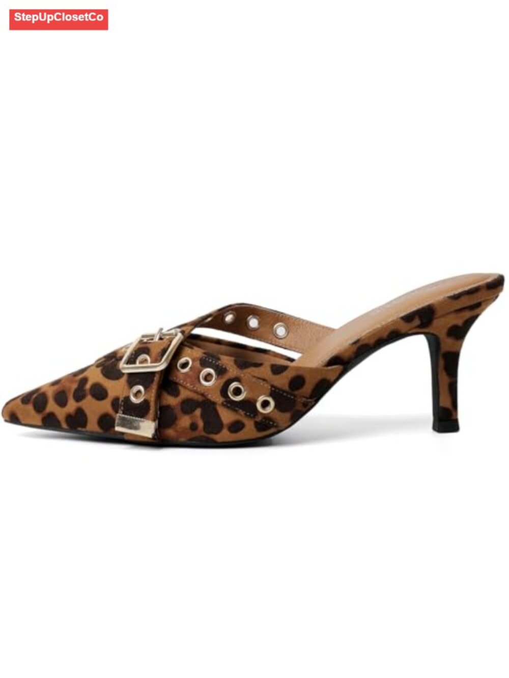 Kitten Heels for Women Pointed Closed Toe Vintage Stiletto Dressy Pumps
